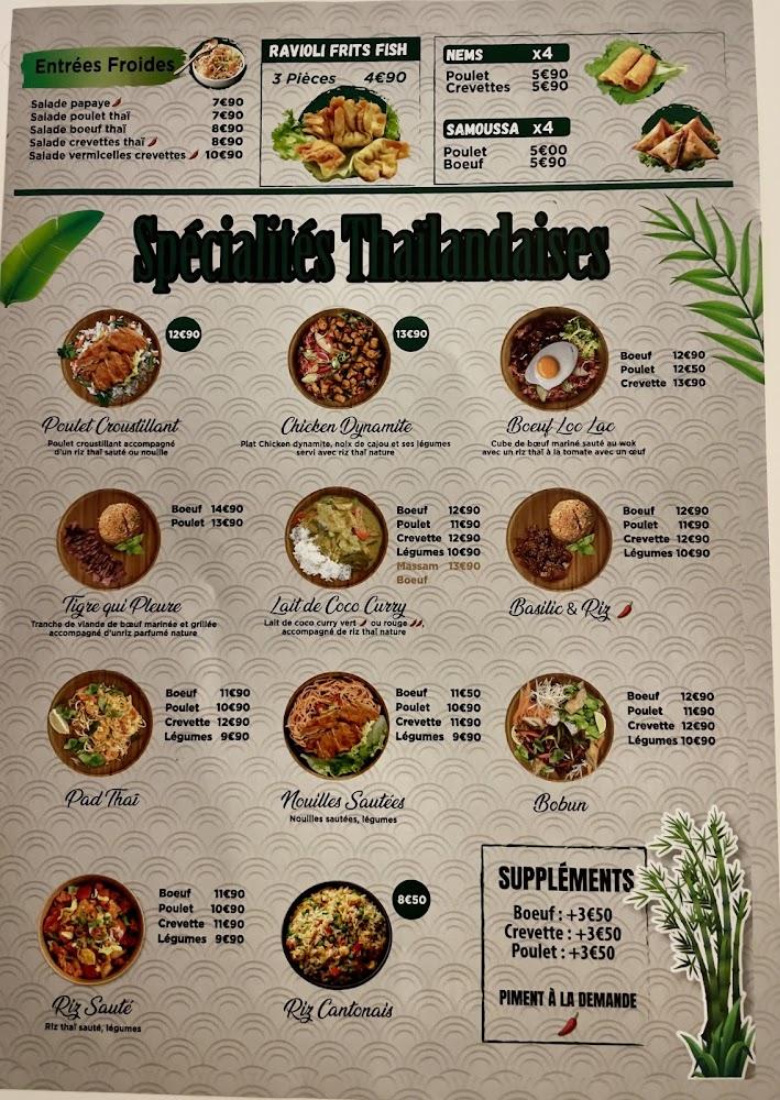 RESTAURANT THAILANDAIS PAD THAIYA WOK - Menu Image 2